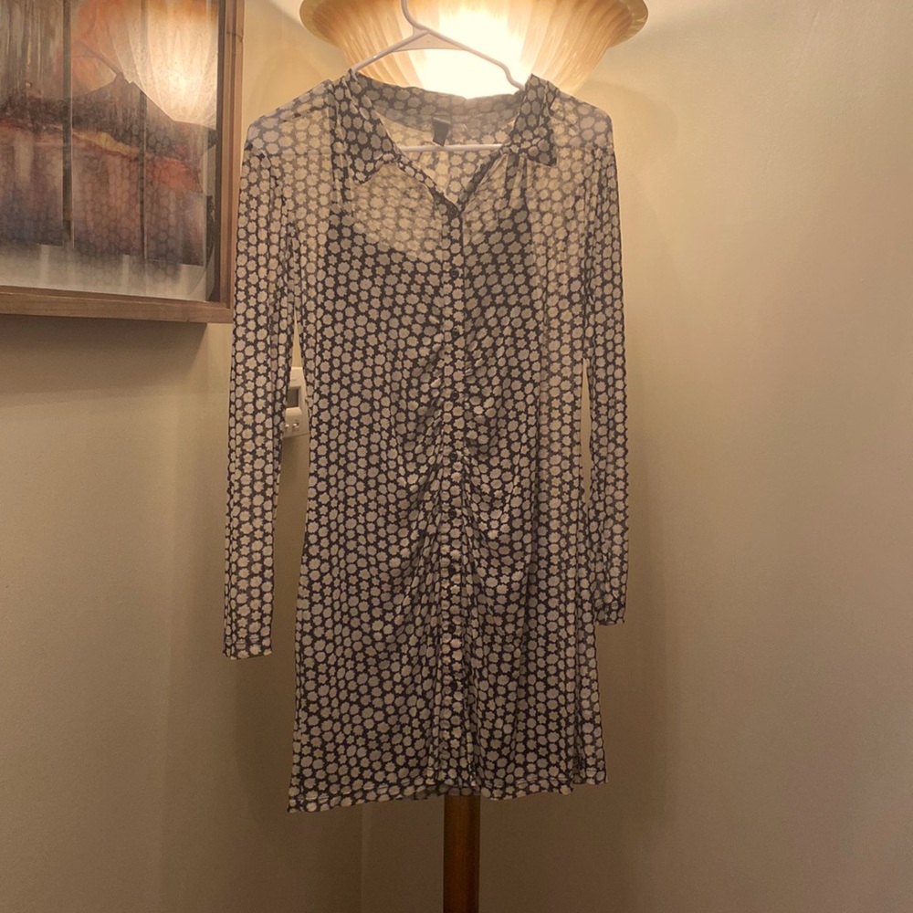 button down dress